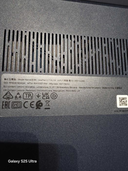 Lenovo ideapad 3 17ALC6, 17,3", AMD RYZEN 5 5500U,8 gb,512 gb,ca nou