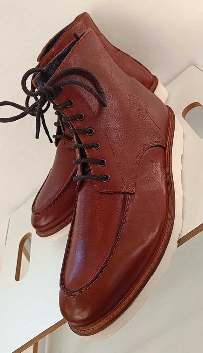 Ghete lace up 42 casual premium Mantaray NOI piele naturala moale