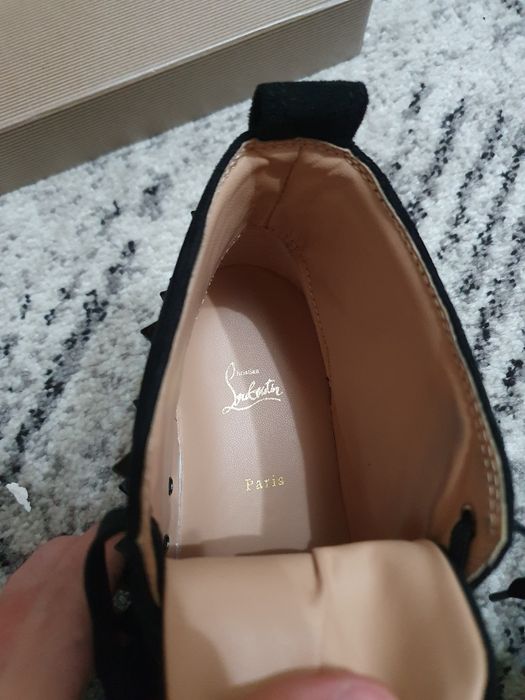 Christian Louboutin Black Sneakers Long Spikes