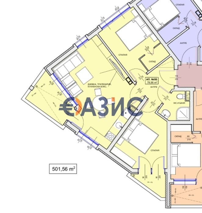 Продава се Тристаен апартамент в Поморие - 89 кв.м за 1295 €/кв.м - Снимка #10