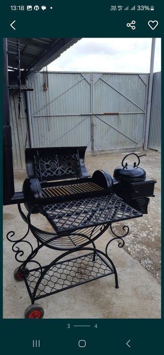 Мангал барбекю печка