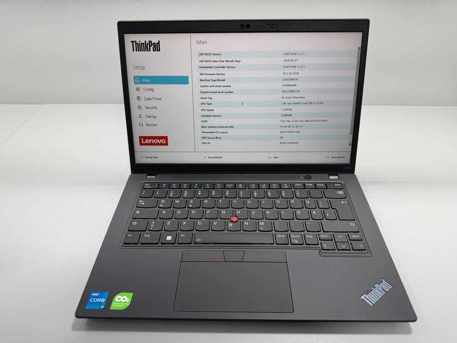 Laptop SH Lenovo L14 gen 3 i3-1315U 16gb RAM ssd NVMe 256
