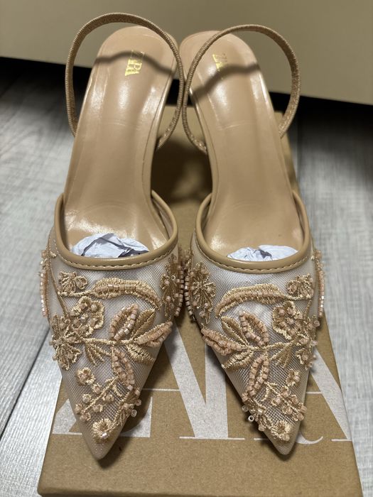 Туфли Zara с удобным каблучком