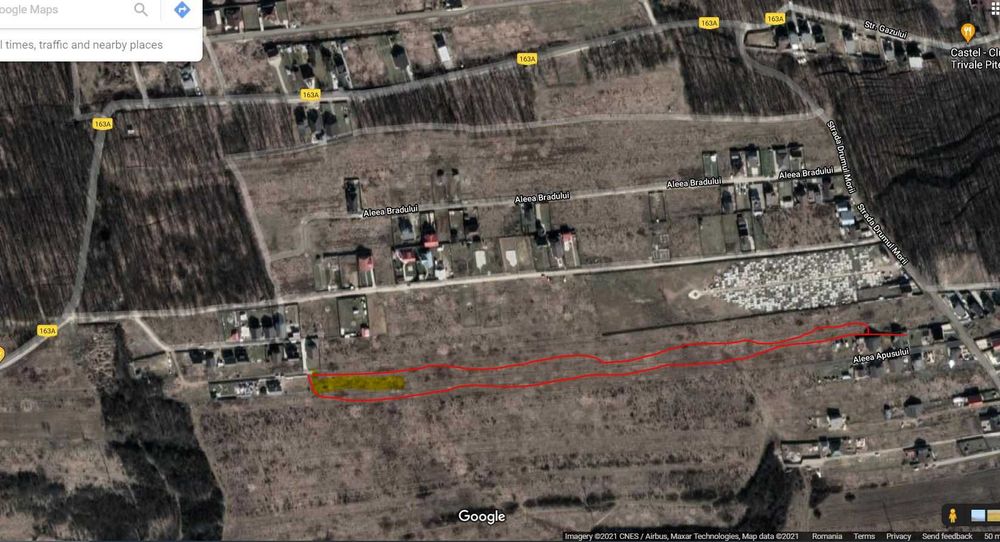 Vand loturi 500 mp teren INTRAVILAN, Pitesti Trivale, deschidere 20 m