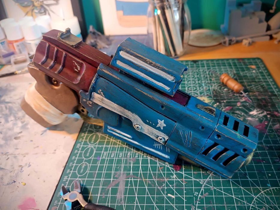 Fallout 76 косплей пистолет реквизит - 2 варианта