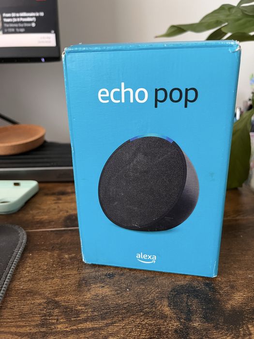 Amazon Echo Pop – Boxă inteligentă cu Alexa – Sunet de calitate - ca nouă