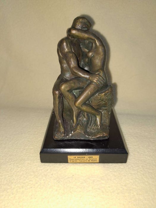 statueta bronz sarutul 13 cm