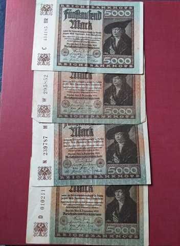 Bancnote vechi: Coroane austroungare, Marci, Kuna, Lire, Ruble