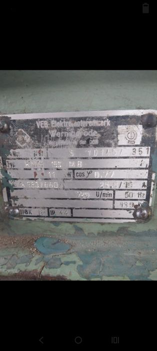 Motor trifazic 11 kw,720 tot/min
