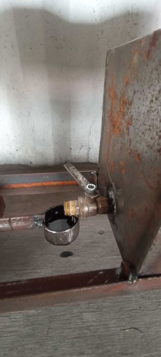 Печка на отработке и воде.