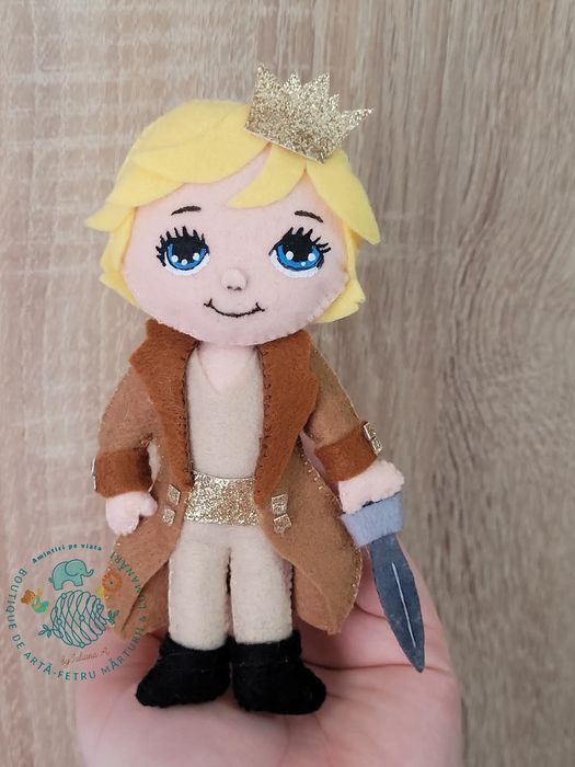 Figurine din fetru pentru lumanari botez