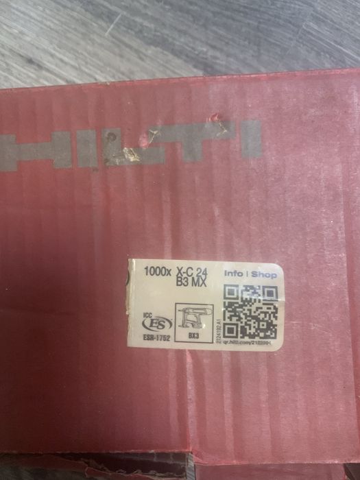 Пирони за Hilti + газ