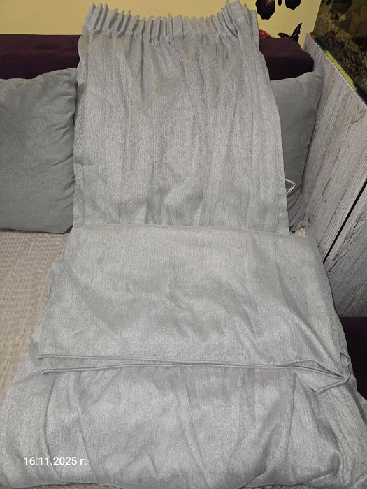 Перде, сребристо