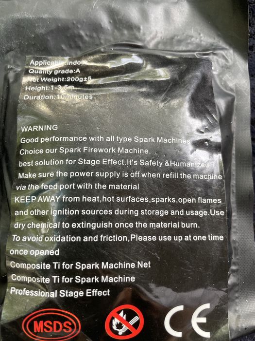 Spark Machine Composite Ti (Cold Spark Powder)
