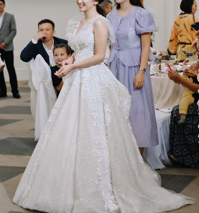 Свадебное, узату платье