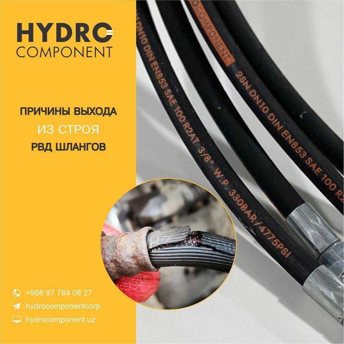 Рукава высокого давления (РВД) – изготовление, продажа, ремонт