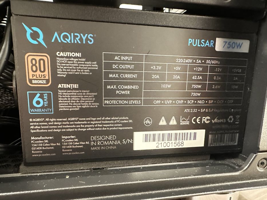 PC Gaming / Workstation - RTX 4070 12GB GDDR6X, Intel i5-13400F 2.5GHz, 32GB DDR4, 1TB SSD