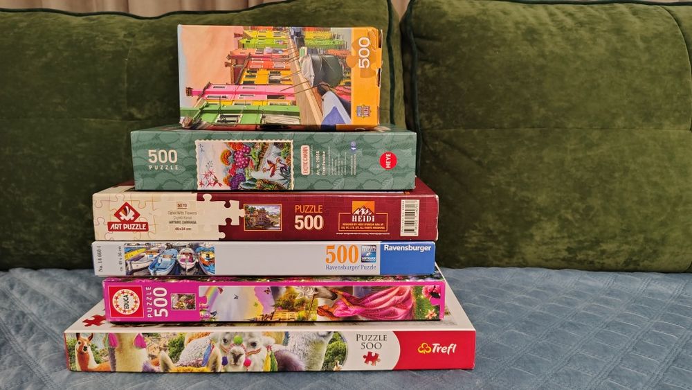 Пъзели 500 и 1000 части