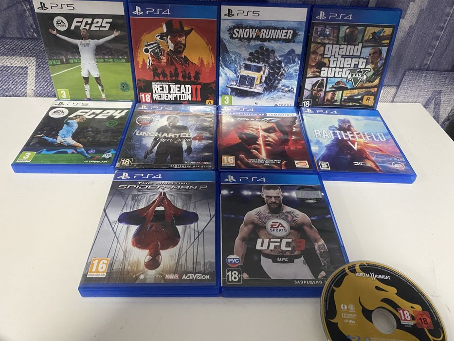 Продам игры на пс 4/ps5
