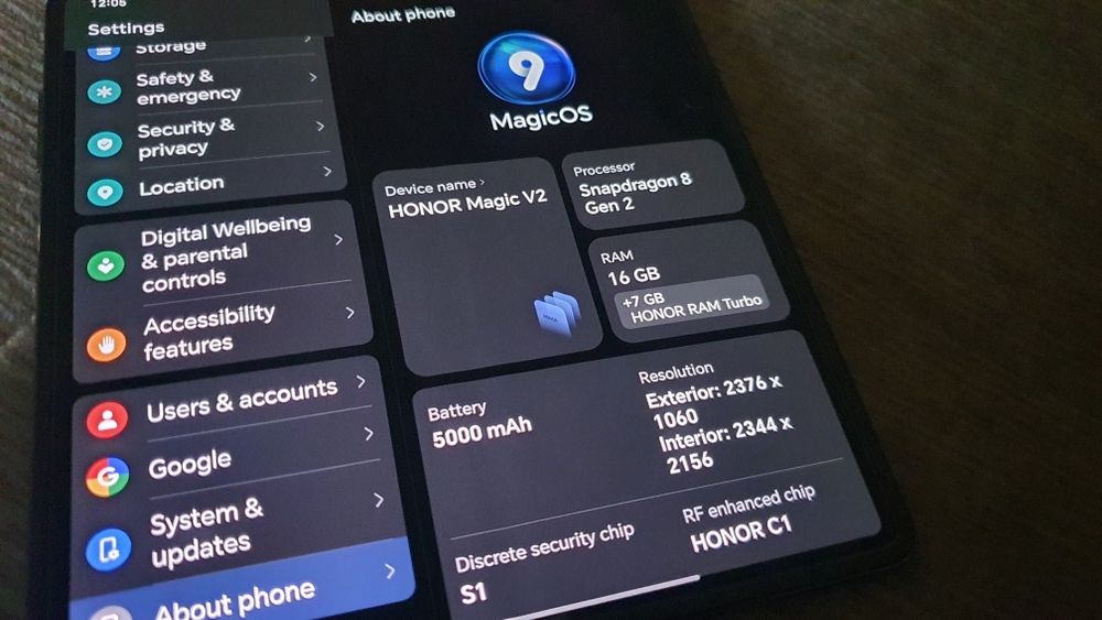 Telefon Honor Magic V2