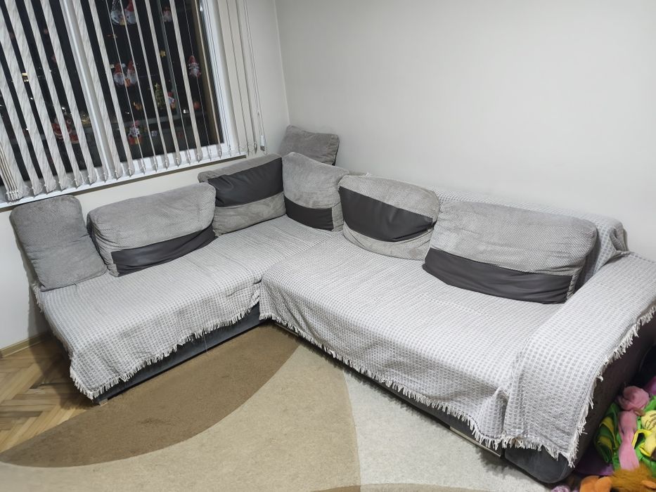 Диван, ъглов, разтегателен