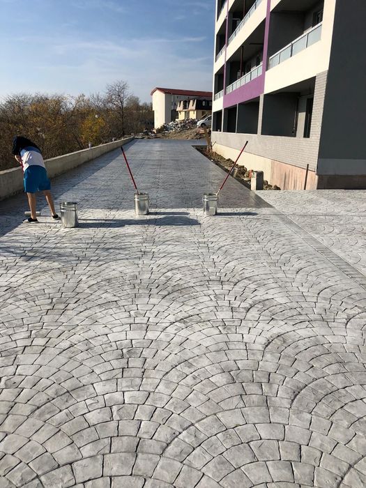 Pavaj din beton amprentat