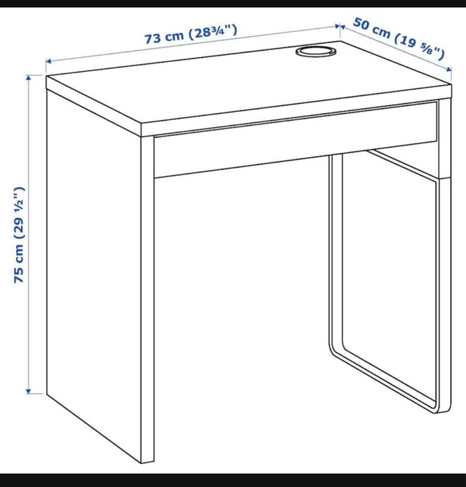 Birou alb Micke ikea
