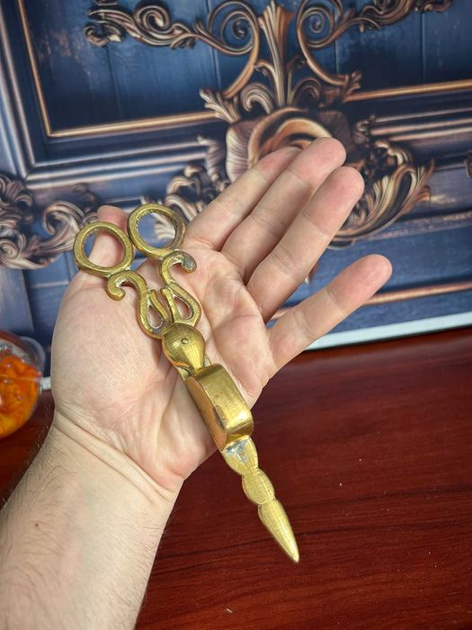 DN363 Foarfeca de alama 16cm pentru lumanari