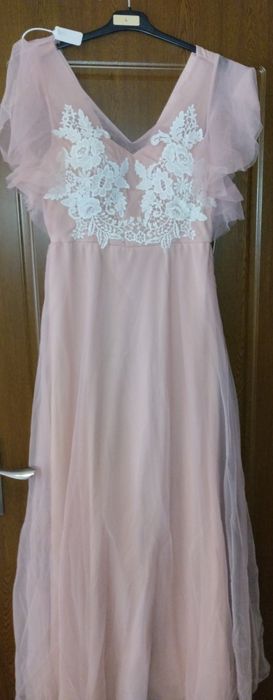 Rochie eleganta de seara roz 40/42 L
