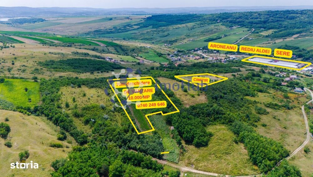 Teren intravilan 10.000 mp în Rediu Aldei (Aroneanu)