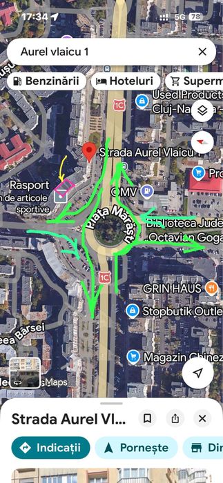 Ofer pt inchiriat spatiu comercial in Marasti sens giratoriu