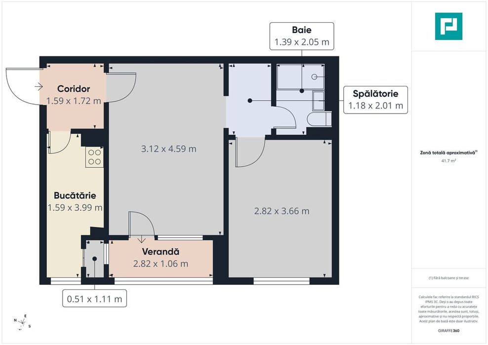 Apartament 2 camere – zona Poetului, Arad