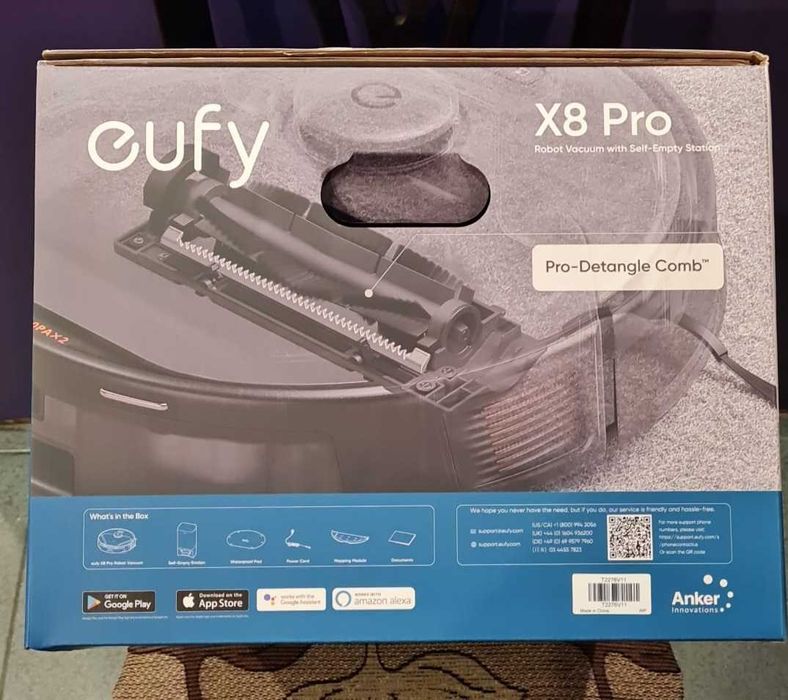 Прахосмукачка Робот Anker Eufy Х8 Pro със Самоизпразваща се Станция