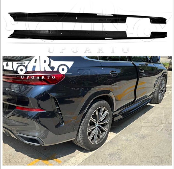 Prelungire Praguri Bmw X6 G06 2020+, Negru Lucios