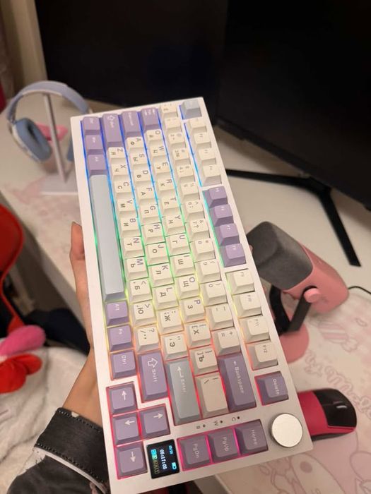 Клавиатура Ajazz AK820 PRO Gift Switch белый