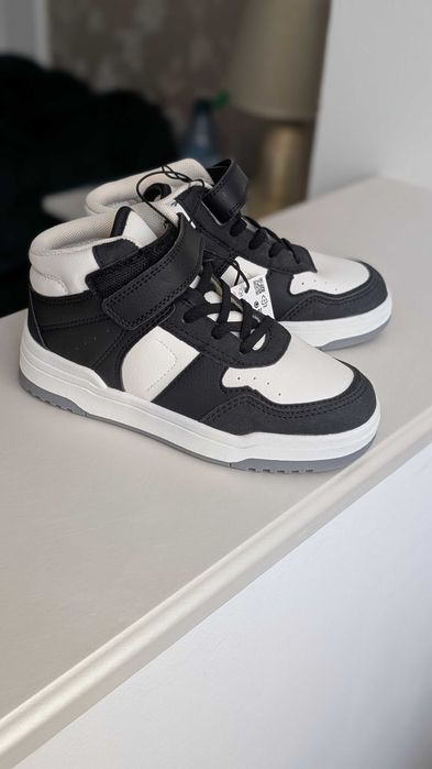 Adidasi copii alb negru