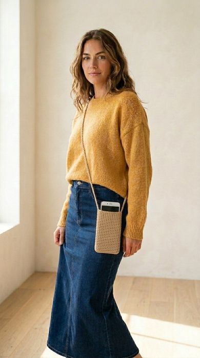 Чехол вязаный для телефона