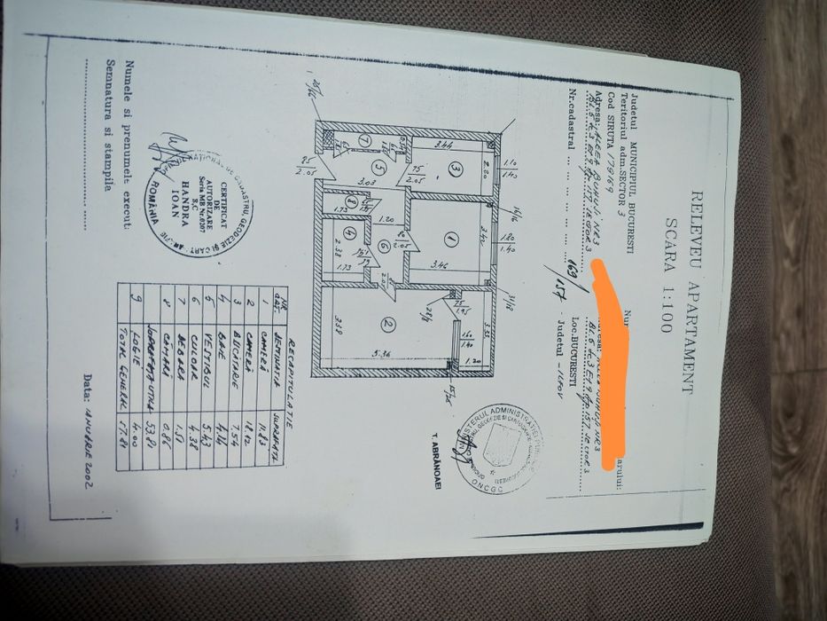 Apartament 2 camere decomandat, etaj 9/10