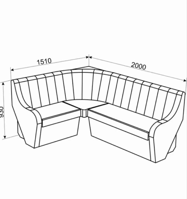 Colțar nou, fara defecte sau urme de uzura