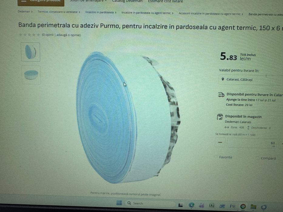 Banda perimetrala cu adeziv purmo