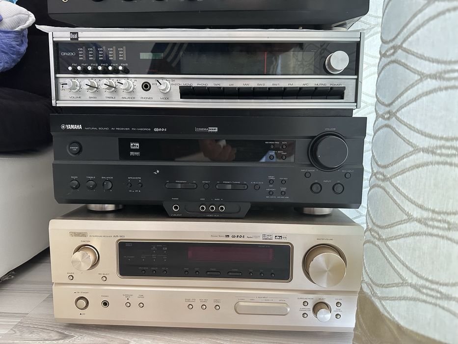 Amplificatoare, deck-uri Sony, Denon, Yamaha, Dual, Onkyo