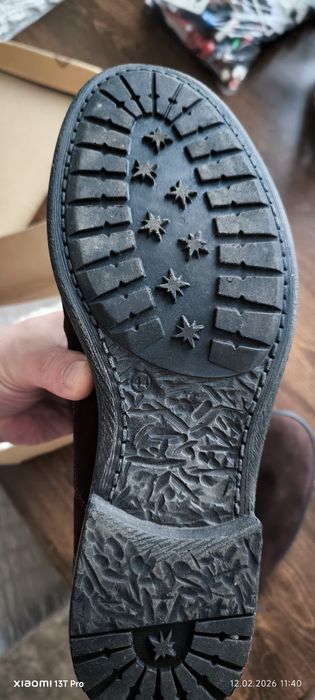 Мъжки кларкове от естествен велур на неди стил със топла подплата