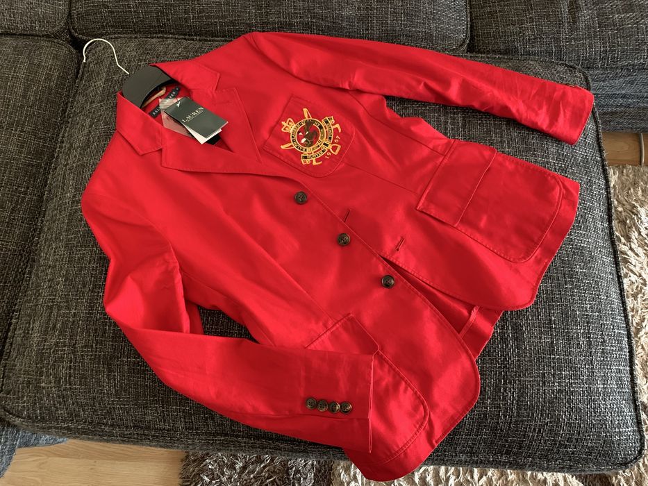 Чисто Ново Дамско Сако Ralph Lauren - червен