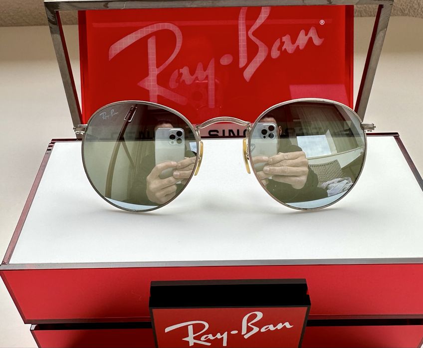 Ray Ban RB3447 Round Metal,огледални