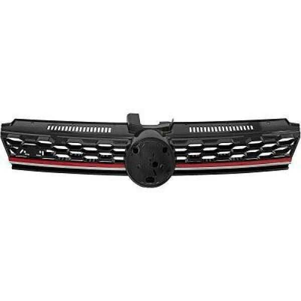 Решетка без емблема ГОЛФ 7 ГТИ пчелна пита спортна VW GOLF 7 Червена