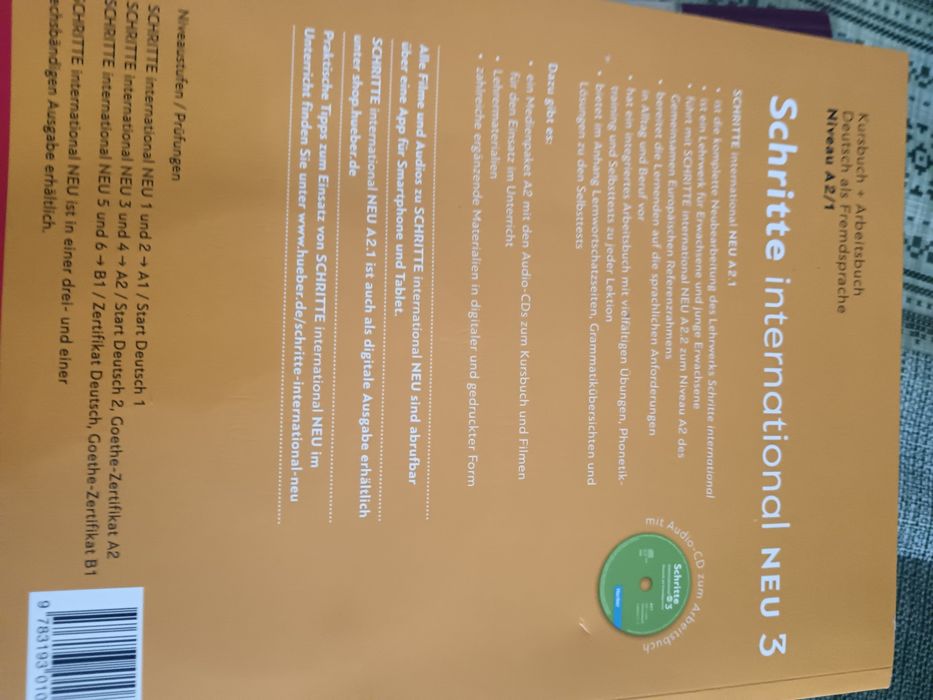 Schritte internațional 3 nivel A2. 1