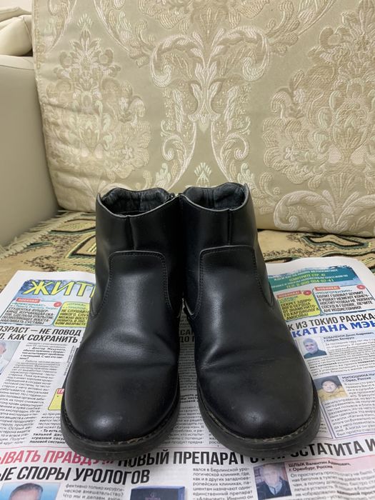 кожаные ботинки, сапоги