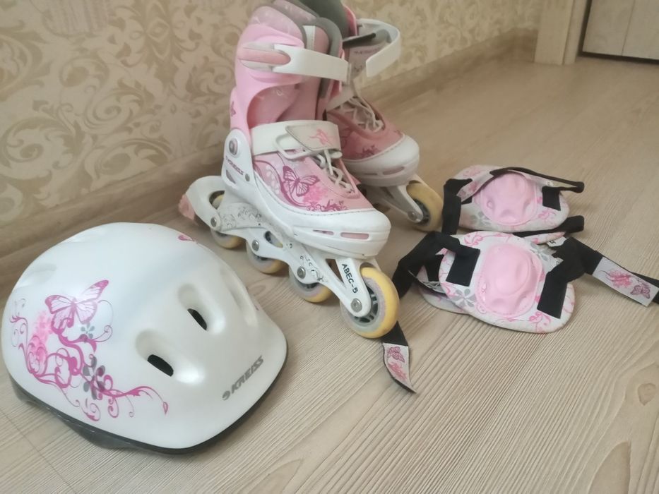 Ролики девчачие в полном комплекте