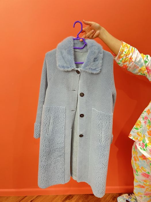 Шуба Тэдди  воротник норка натуралка