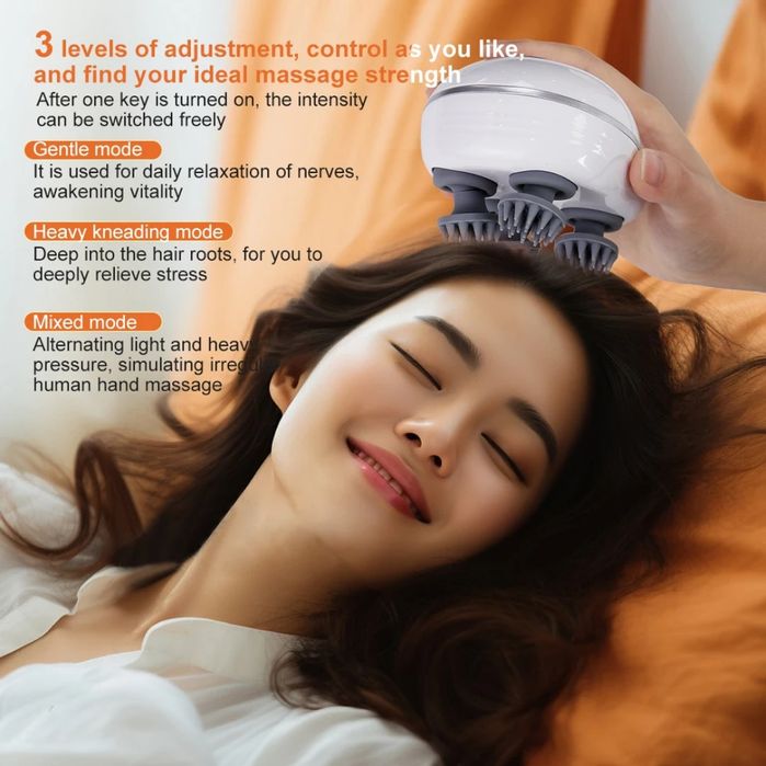 Электрический массажер для головы и кожи головы, 4j